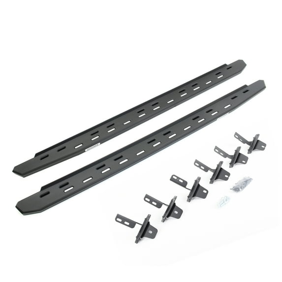 Go Rhino 69612973SPC RB30 Slim Line Running Boards with Mounting Bracket Kit For Ford 21-24 Bronco