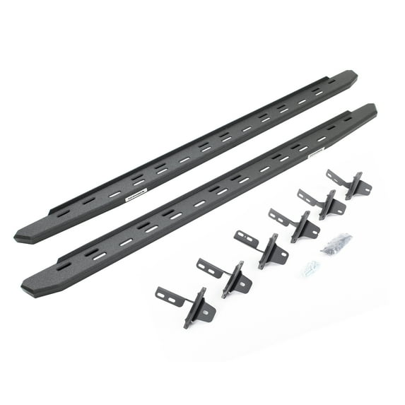 Go Rhino 69612973ST RB30 Slim Line Running Boards with Mounting Bracket Kit For Ford 21-24 Bronco