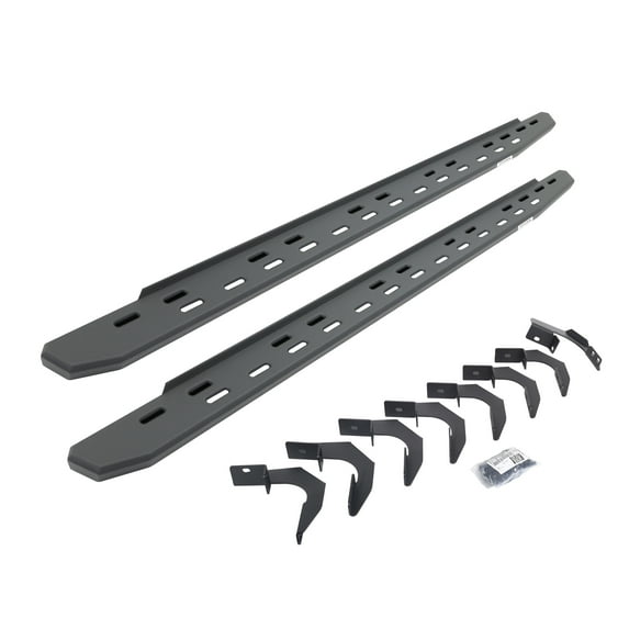 Go Rhino 69623580SPC RB30 Slim Line Running Boards with Mounting Bracket Kit For Chevrolet 15-24 Colorado, GMC 15-24 Canyon (Crew Cab Pickup)