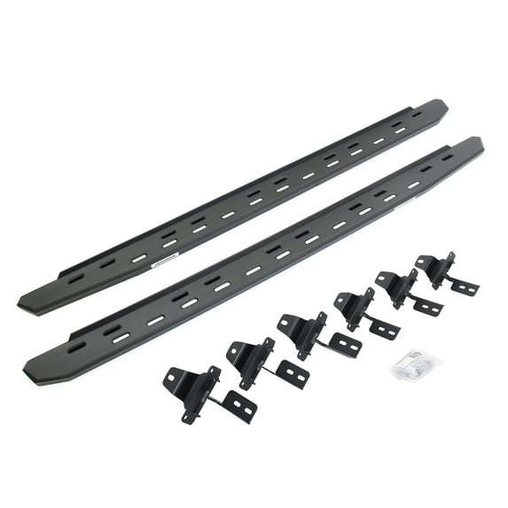 Go Rhino 69650673SPC RB30 Slim Line Running Boards with Mounting Bracket Kit For Jeep 18-24 Wrangler Fits select: 2018-2019,2021 JEEP WRANGLER UNLIMITED