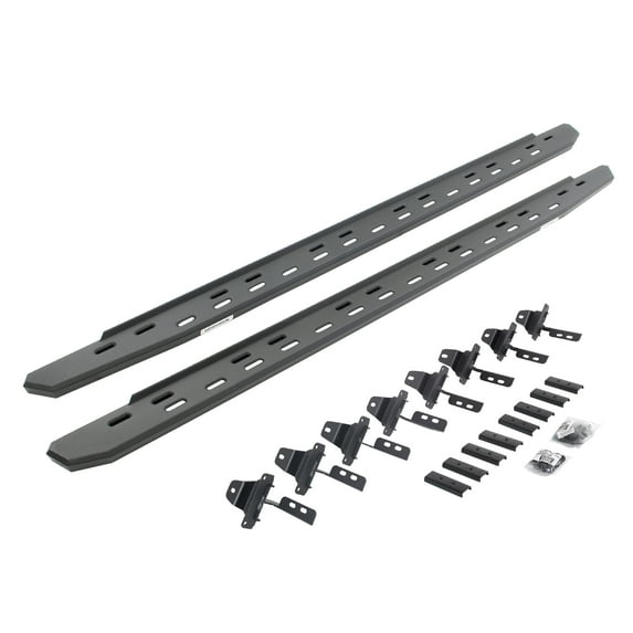 Go Rhino 69651687SPC RB30 Slim Line Running Boards with Mounting Bracket Kit For Jeep 20-23 Gladiator (Crew Cab Pickup)