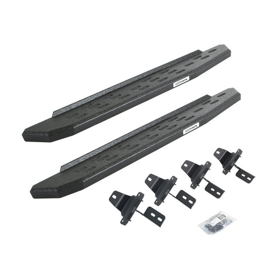 Go Rhino 69692748T RB30 Running Boards with Mounting Bracket Kit For Jeep 18-24 Wrangler Fits select: 2018-2019,2021 JEEP WRANGLER UNLIMITED