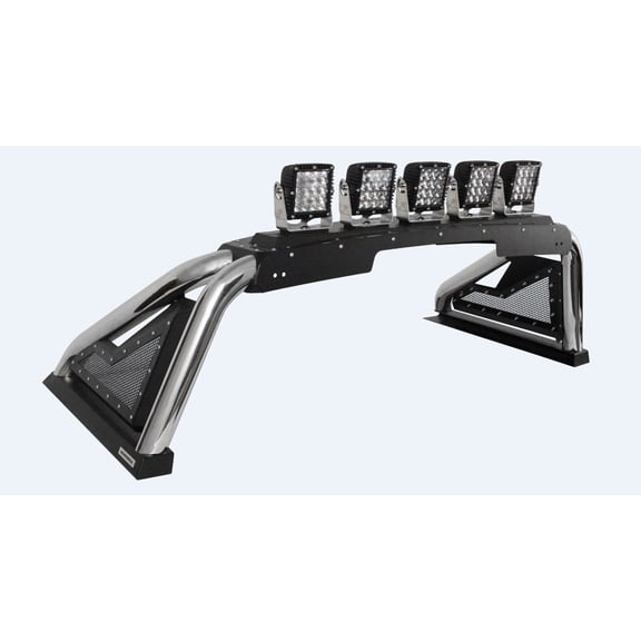 Go Rhino 918600PS Sport Bar 2.0 with Power Actuated Retractable Light Mount For 19-24 Sierra 3500 HD, Silverado 3500 HD, 1500, Silverado 2500 HD, Sierra 2500 HD