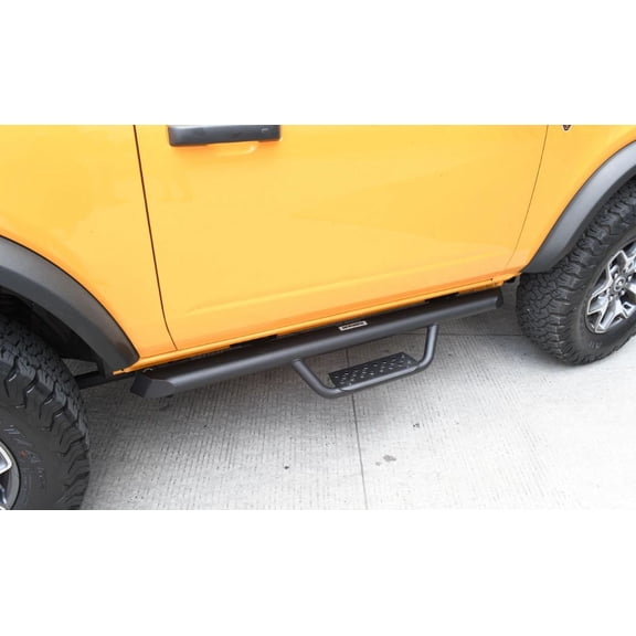 Go Rhino D224131T Dominator Xtreme D2 Side Steps with Rocker Panel Mounting Bracket Kit For Ford 21-24 Bronco