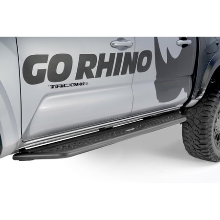 Go Rhino D64429T Dominator Xtreme D6 Side Steps with Rocker Panel Mounting Kit - Double Cab Only For Toyota 05-23 Tacoma (Crew Cab Pickup)