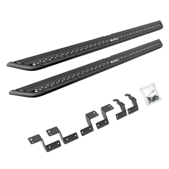 Go Rhino DSS4425T Dominator Xtreme DSS Side Steps with Rocker Panel Mounting Bracket Kit For 14-23 4Runner Fits select: 2014-2022 TOYOTA 4RUNNER