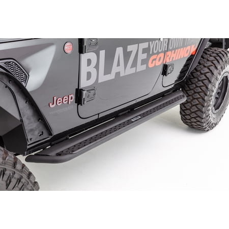 Go Rhino DSS4505T Dominator Xtreme DSS Side Steps with Rocker Panel Mounting Bracket Kit For Jeep 18 Wrangler JK, Jeep 07-17 Wrangler Fits select: 2008,2015-2018 JEEP WRANGLER UNLIMITED