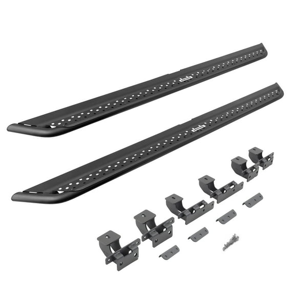 Go Rhino DSS4516T Dominator Xtreme DSS Side Steps with Rocker Panel Mounting Bracket Kit For Jeep 20-23 Gladiator (Crew Cab Pickup)