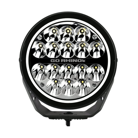 Go Rhino! MAXROUND 7" LED Driving Light with Daytime Running Lights