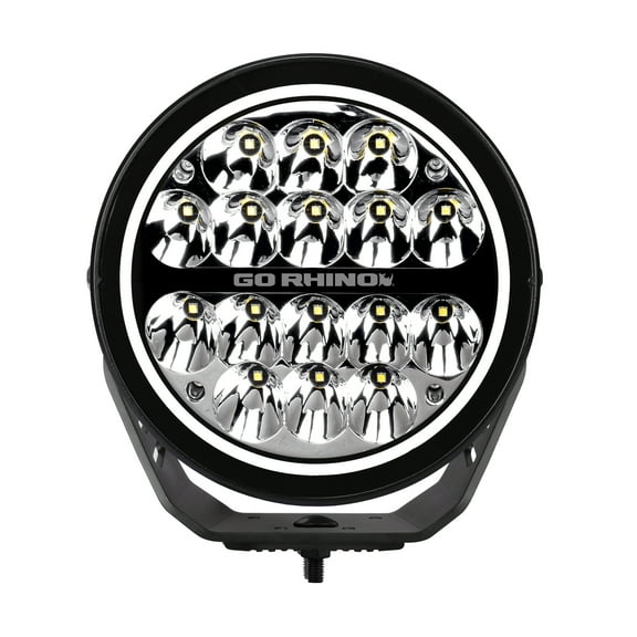 Go Rhino! MAXROUND 7" LED Driving Light with Daytime Running Lights