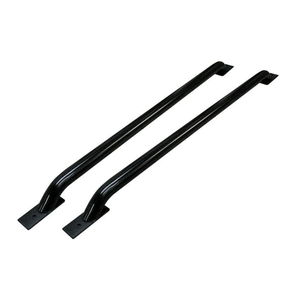 Go Rhino! Stake Pocket Bed Rails for Dodge Ram 1500 & Chevrolet Silverado Trucks, Black, 15.2 lb