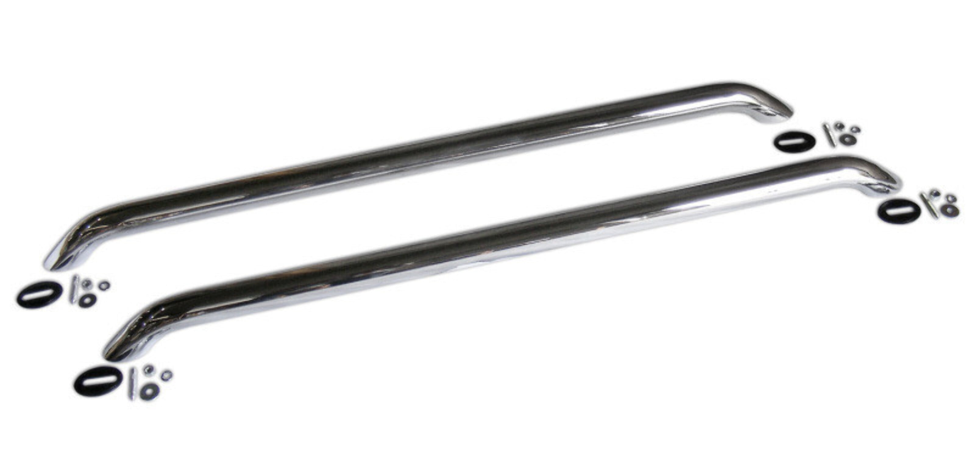Universal Chrome Steel 36" Bed Rails with Easy Installation