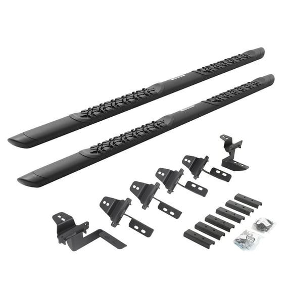 Go Rhino V3450568T V-Series V3 Aluminum Side Steps and Mounting Brackets Kit - Textured Black For Jeep 18 Wrangler JK, Jeep 07-17 Wrangler Fits select: 2008,2015-2018 JEEP WRANGLER UNLIMITED