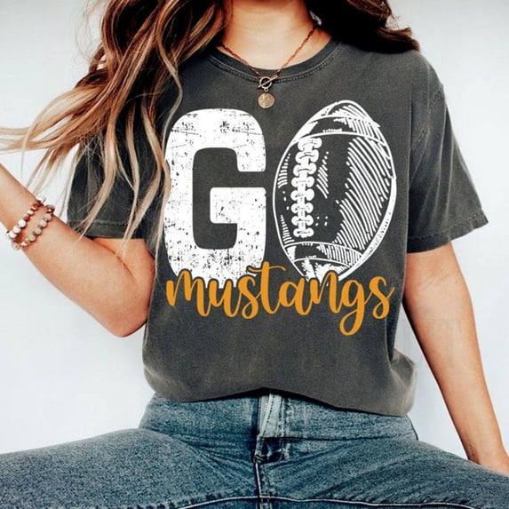 Go Shirt Custom Mascot Shirt Custom School Shirt Go Team Mascot School Spirit Football Mom