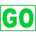thumbnail image 1 of Go Sign (rectangular), 1 of 1