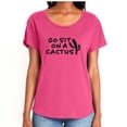 thumbnail image 1 of Go Sit On A Cactus Womens Dolman Tee, 1 of 1