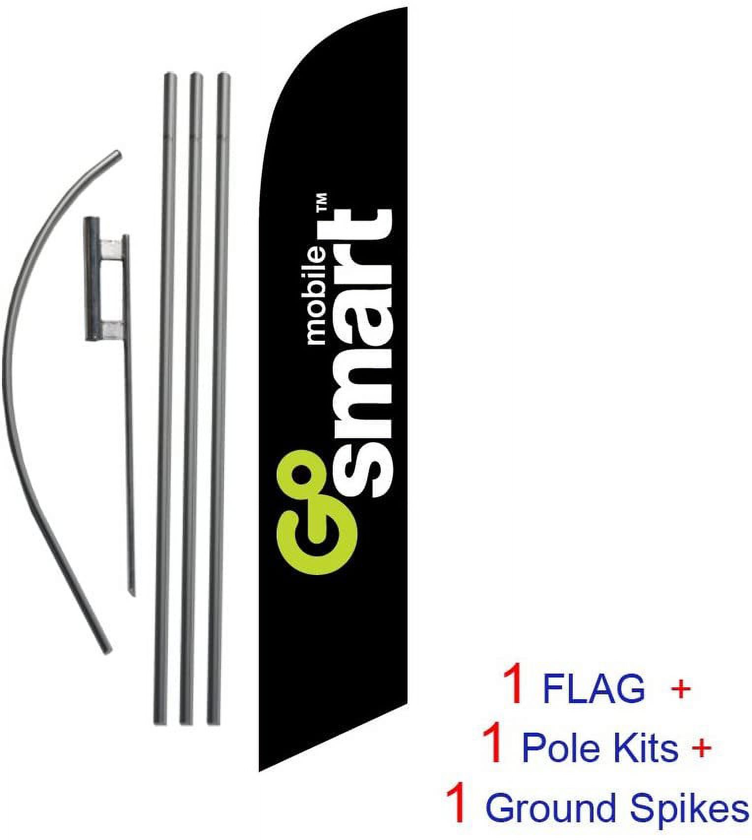 First Aid 15ft Feather Banner Swooper Flag Kit – Includes Pole & Spike – FeatherFlagNation