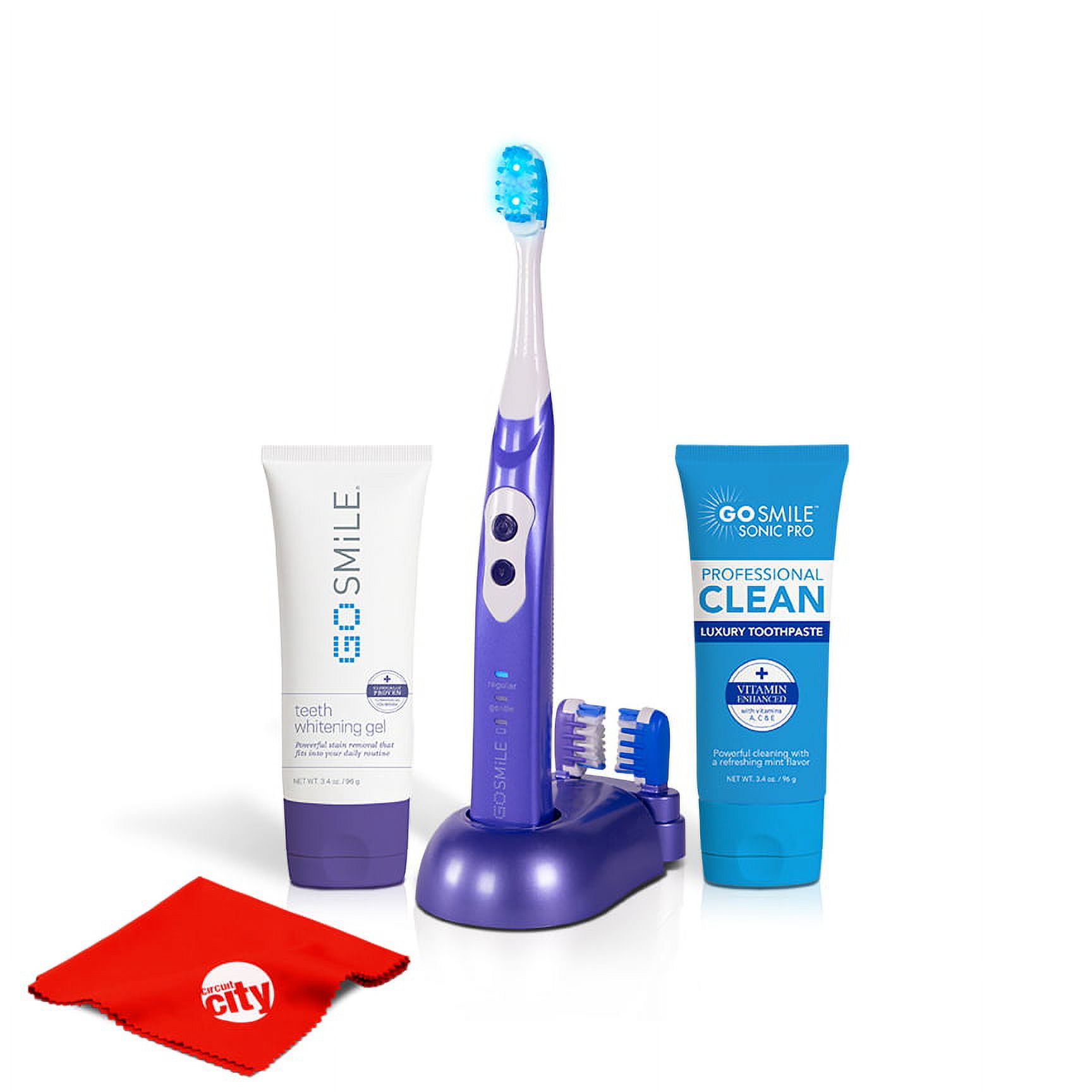 Go Smile Pro Teeth Whitening Kit UV Sonic Toothbrush Dental Care System