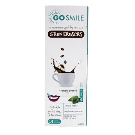 Go Smile Stain Erasers Fresh Mint 14 Count