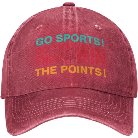 Go Sports Baseball Cap Go Sports Do The Thing Win The Points Baseball Cap for Women's Hat