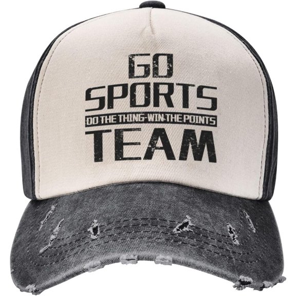 Go Sports Baseball Caps Go Sports Do The Thing Win The Points Summer Hats for Men Cute Baseball Hats