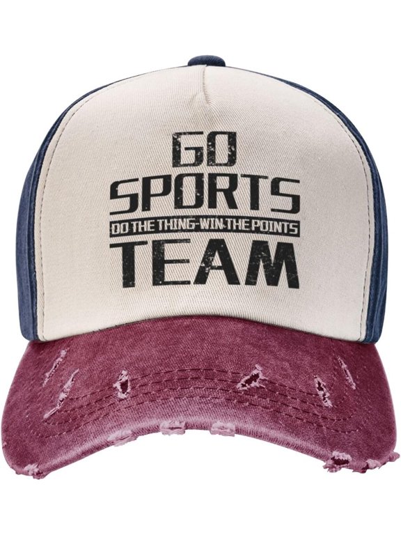 Go Sports Baseball Caps Go Sports Do The Thing Win The Points Summer Hats for Men Cute Baseball Hats