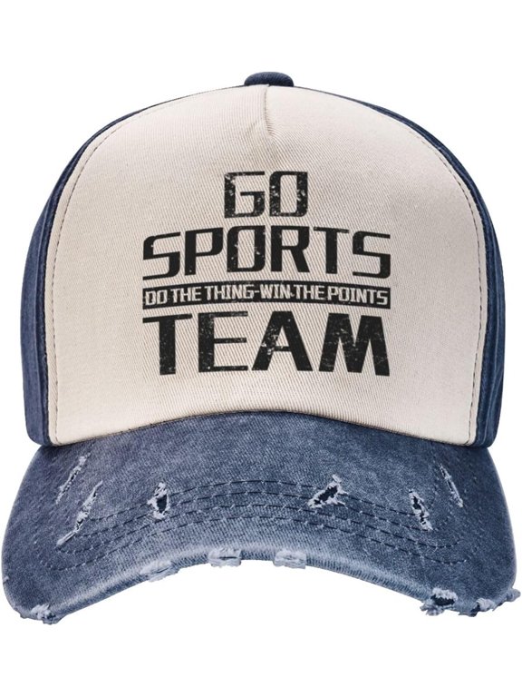Go Sports Baseball Caps Go Sports Do The Thing Win The Points Summer Hats for Men Cute Baseball Hats