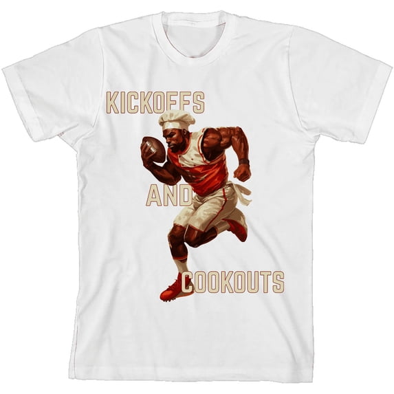 Go Sports! But Where's the Food? Youth White Crew Neck Short Sleeve Tee-Medium