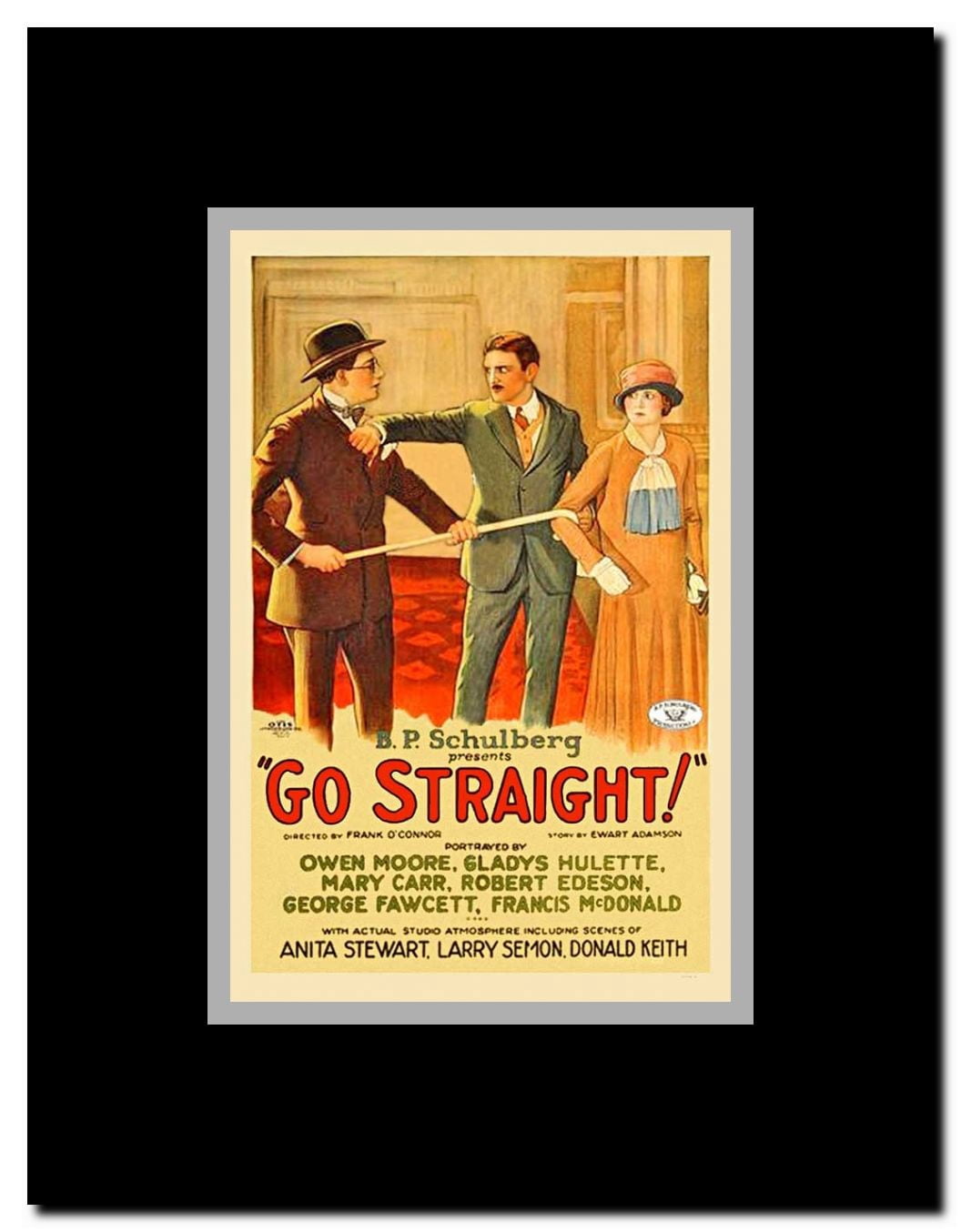Go Straight Framed Movie Poster