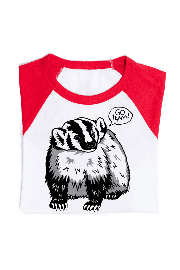 Go Team Badger Baseball Tee Graphic Tee TShirt Gift