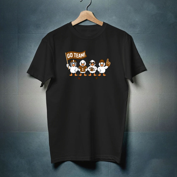 Go Team Duck Squad Cute Football Matching Family G8469 Unisex T-Shirt, Up to Size 5XL