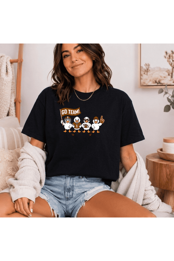 Go Team Duck Squad Cute Football Matching Family Graphic Style Tee TopV13426,for unisex up to 5XL