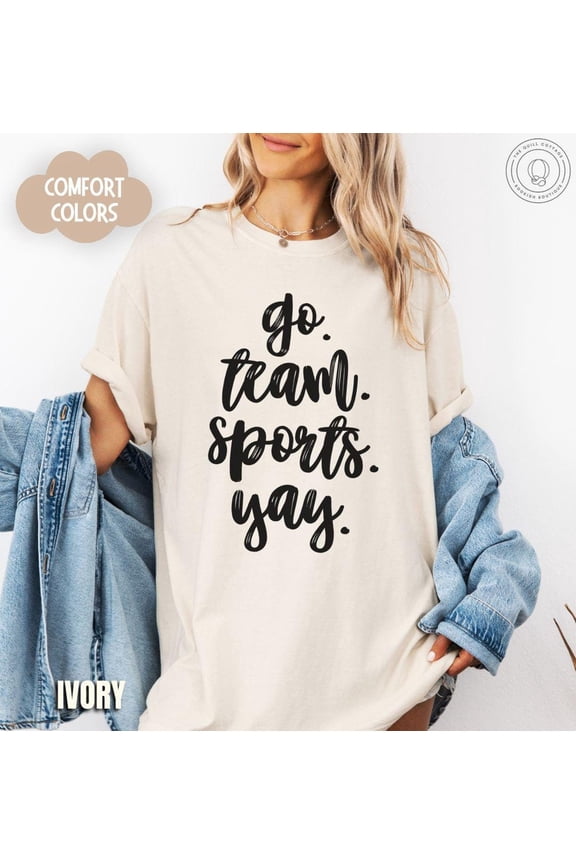 Go Team Sports Shirt, Game Day Shirt, Sunday Football T-Shirt, Touchdown Shirt, Game Day Vibes Crewneck, Team Mom Shirt