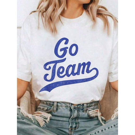 Go Team T-Shirt Tee Shirts Women
