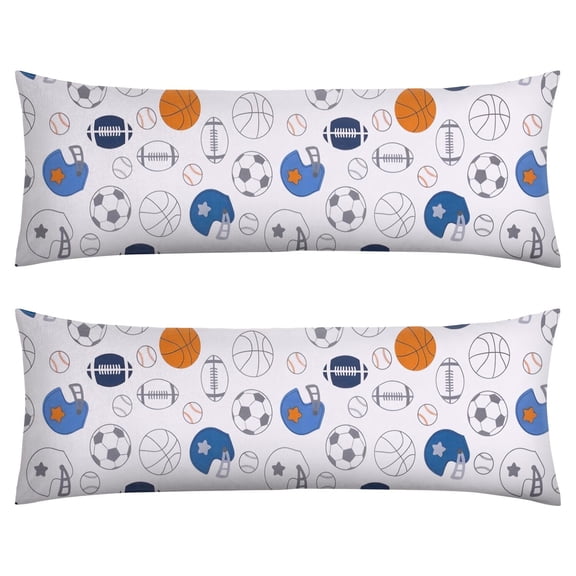 Go Team Throw Pillow Case Cheerleader Pom-Pom Design, Fun Sports Fan Gift