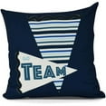 thumbnail image 1 of Go Team! Word Print Outdoor Pillow, 1 of 1