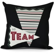 Go Team! Word Print Outdoor Pillow