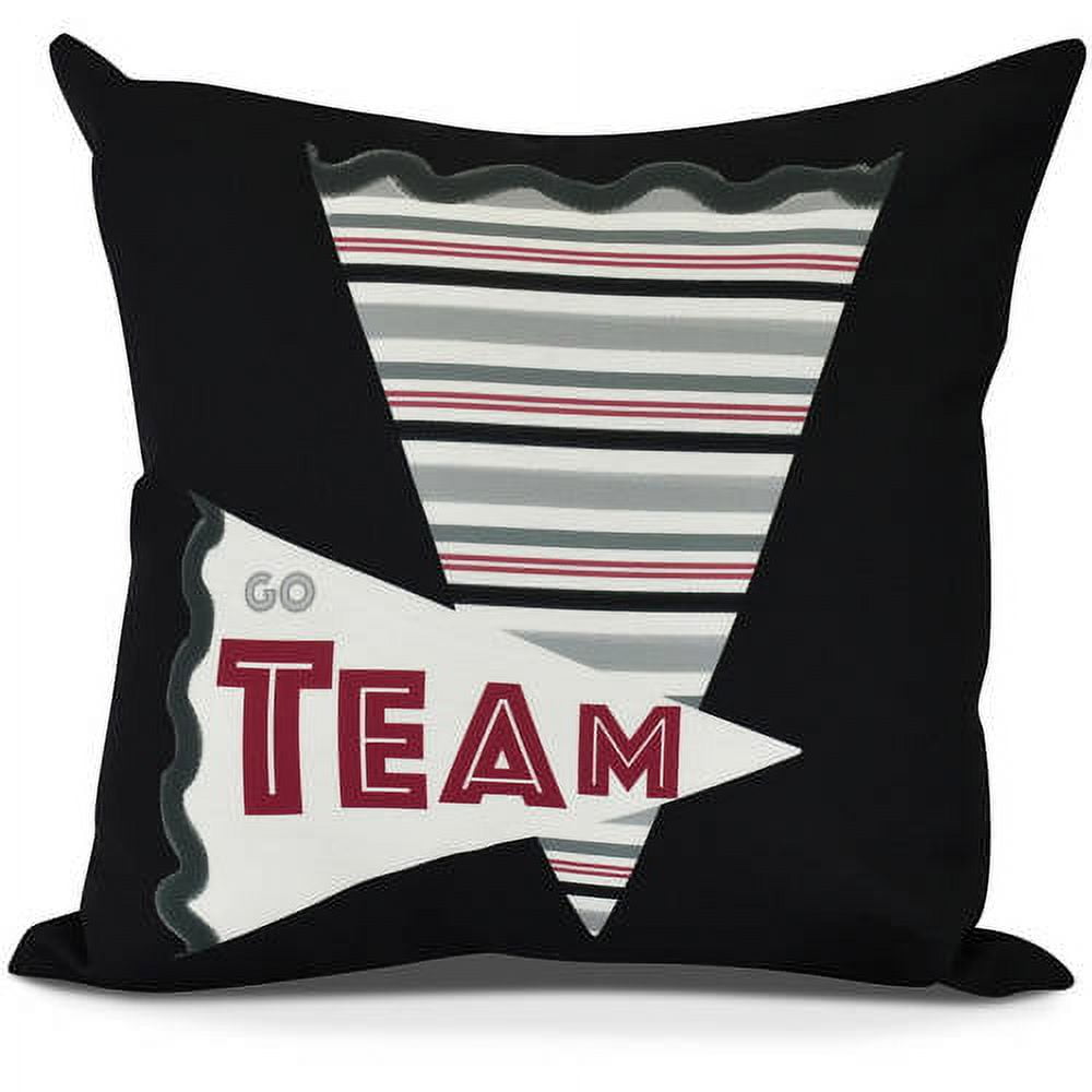 Go Team! Word Print Pillow