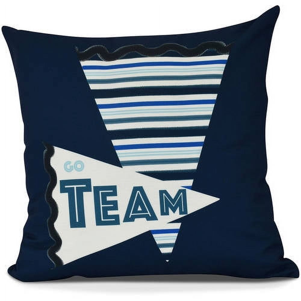 Go Team! Word Print Pillow