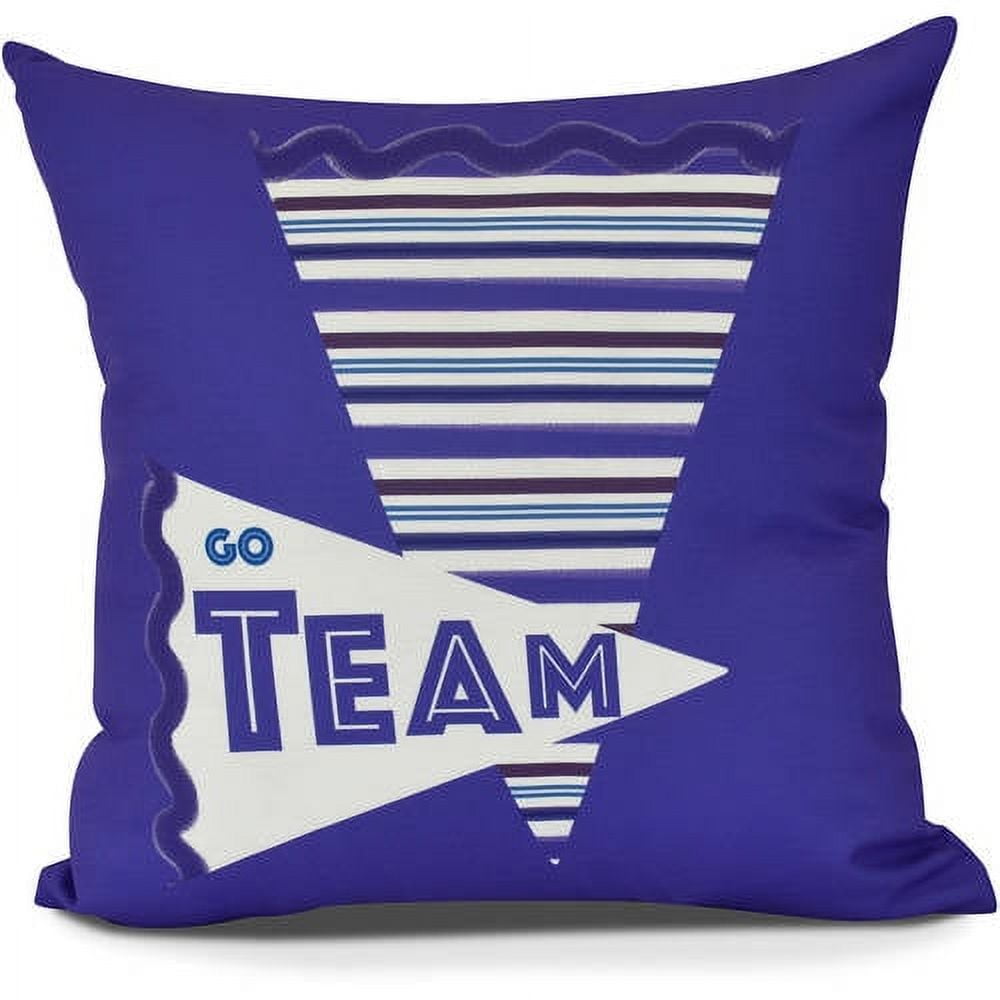 Go Team! Word Print Pillow