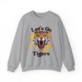 thumbnail image 1 of Go Tigers SweatShirt Vintage School Spirit Tiger Crewneck Retro Lightning Shirt Sport Grey Large, 1 of 4
