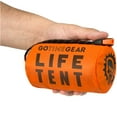 thumbnail image 1 of Go Time Gear | Life Tent Emergency Survival Shelter - 2 Person Tube Tent | Waterproof, Windproof, Thermal | Includes Survival Whistle, Paracord Rope & Portable, Lightweight Nylon Stuff Sack | Orange, 1 of 8