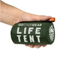 thumbnail image 1 of Go Time Gear | Life Tent Emergency Survival Shelter - 2 Person Tube Tent | Waterproof, Windproof, Thermal | Includes Survival Whistle, Paracord Rope & Portable, Lightweight Nylon Stuff Sack | Green, 1 of 8