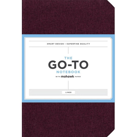 Go-To Notebook with Mohawk Paper, Mulberry Wine Lined: (Blank Lined Journal to Inspire Creativity and Productivity, Writing, or Drawing Notebook with Cloth Cover) (Other)