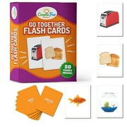 Go Together Flash Cards | 50 Matching Language Development Educational Photo Cards | with 7 Starter Learning Games | for Parents, The Classroom, Speech Therapy Materials and Special Education Supplies