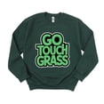 thumbnail image 1 of Go Touch Grass Funny Meme Gamer Internet Unplug Outdoor Sweatshirt, for men & women, up to size 5XL, 1 of 3
