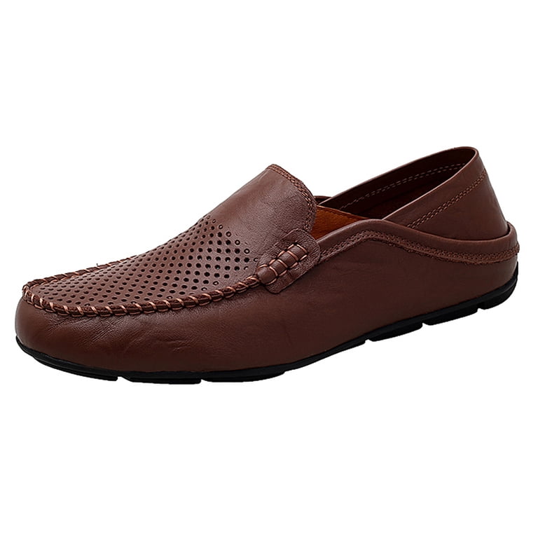 Fashion Men\'s Brown Slip-On Casual Loafers, 43 Go Tour Men main image 2