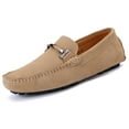 thumbnail image 1 of Go Tour New Mens Casual Loafers Moccasins Slip On Driving Shoes Beige 8.5/42, 1 of 10