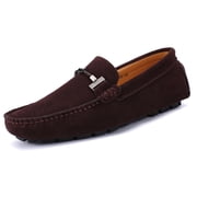 Go Tour New Mens Casual Loafers Moccasins Slip On Driving Shoes Brown 11.5/47