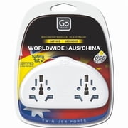 Go Travel 633 World - AUS & China Adaptor Duo Plus USB